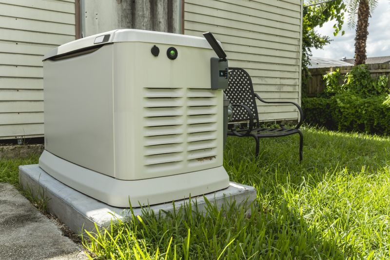 Residential Generator in a Garden